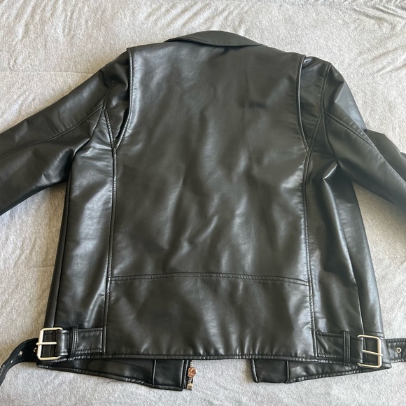 Zara leather biker jacket XL - Picture 6 of 7